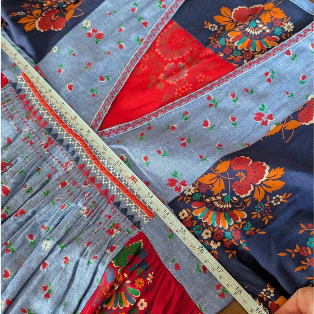 Ulla Johnson Milena Patchwork Cotton/Linen V-Neck… - image 6